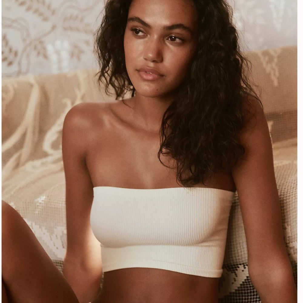 Free People Adrienne Bandeau in Ivory